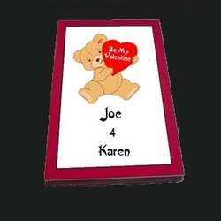 Large Personalised Valentines Chocolate Bar - &pound;5.95