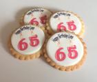 65th Birthday Cookies