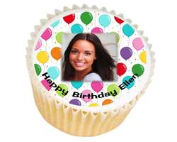 Balloons Photo Cupcakes - from £11.95