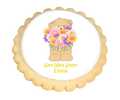 Bear With Flowers Cookies