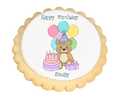 Birthday Bear (Girl) Cookies