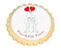 Boy & Girl with Heart Balloons Cookies