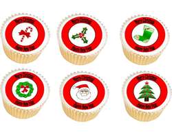 Christmas Icon Cupcakes