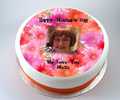 Daisies Mother's Day Photo Cake