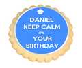 Keep Calm Birthday Cookies