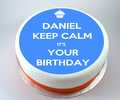 Keep Calm Birthday Cake