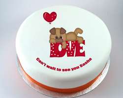 Love Dog Cake