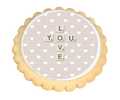 Love You Scrabble Letters Cookies