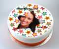 Stars Photo Cake