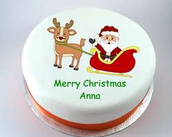 Santa & Reindeer Cake