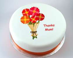 Thank You Flowers Cake