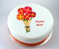 Thank You Flowers Cake