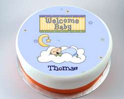 Welcome Baby Boy Cake - from £14.95